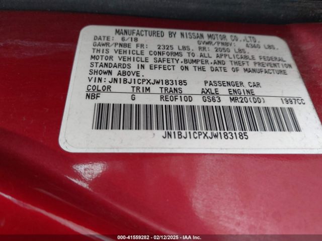 JN1BJ1CPXJW183185 Nissan Rogue Sport S