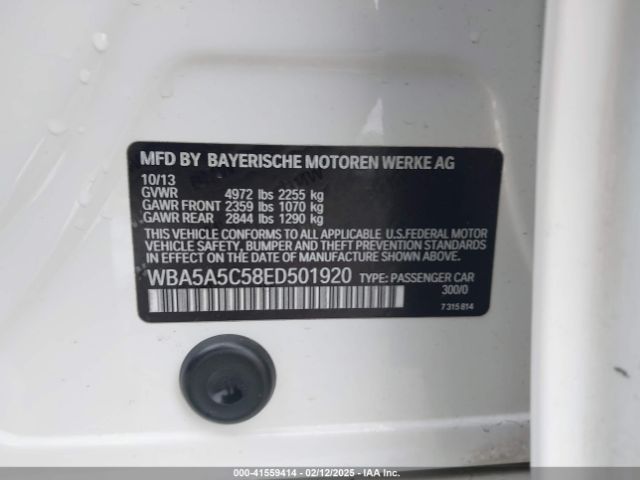 WBA5A5C58ED501920 BMW 528I