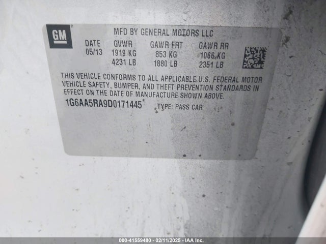 2013 CADILLAC ATS 1G6AA5RA9D0171445 Photo 8