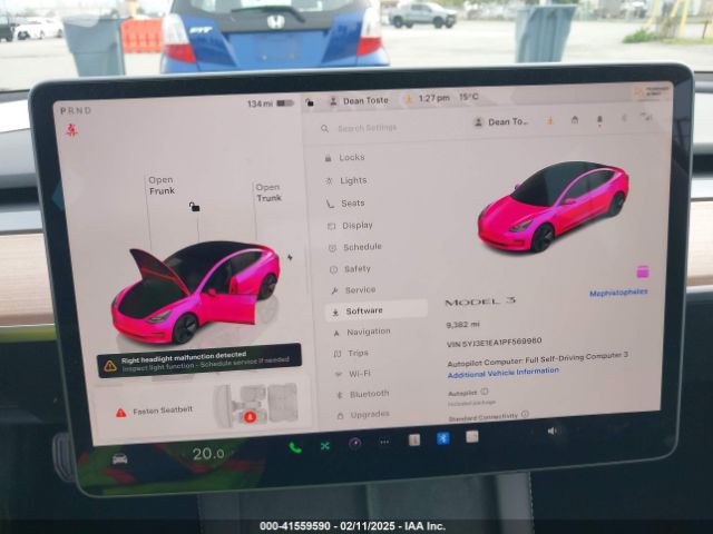 5YJ3E1EA1PF569960 Tesla Model 3 Rear-wheel Drive