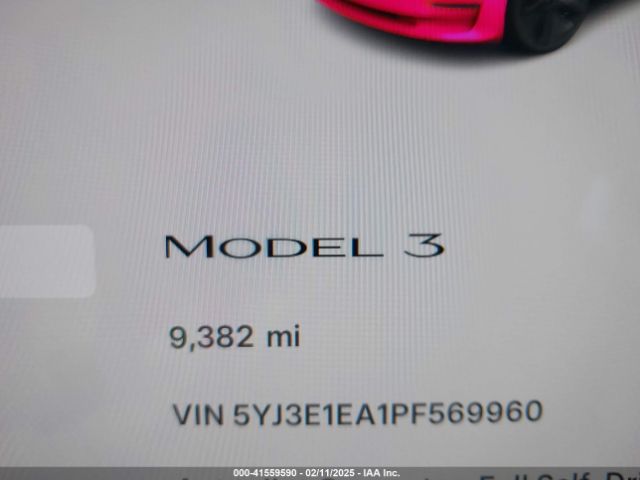 5YJ3E1EA1PF569960 Tesla Model 3 Rear-wheel Drive