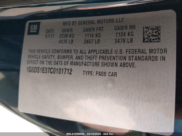 2012 CADILLAC CTS 1G6DS1E37C0101712 Photo 8