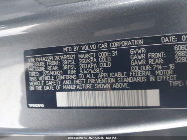 2019 VOLVO XC90 YV4A22PL2K1491921 Photo 8