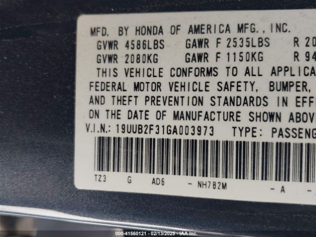 19UUB2F31GA003973 Acura Tlx V6