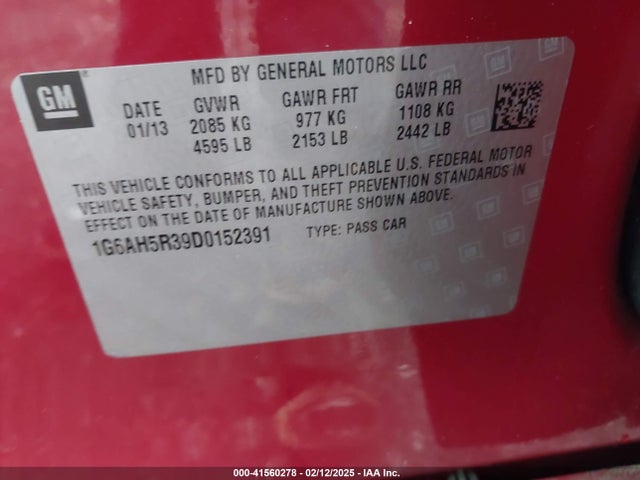 2013 CADILLAC ATS 1G6AH5R39D0152391 Photo 8