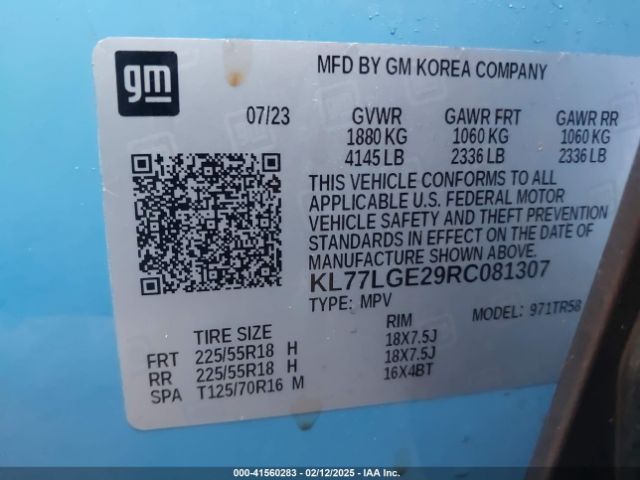 2024 CHEVROLET TRAX KL77LGE29RC081307 Photo 8