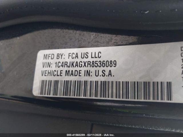 1C4RJKAGXR8536089 Jeep Grand Cherokee L Altitude 4x4