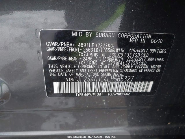 Subaru Forester Premium 2020 JF2SKAJC4LH565327 Image 9