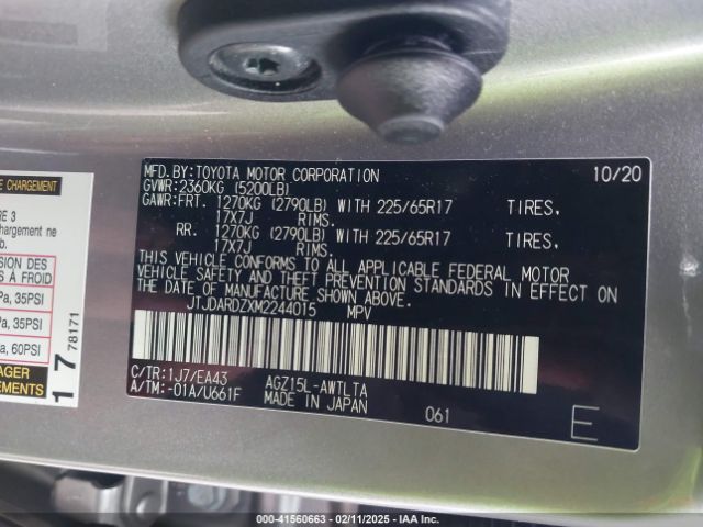 JTJDARDZXM2244015 Lexus NX 300