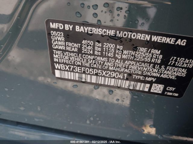 WBX73EF05P5X29041 BMW X1 Xdrive28i