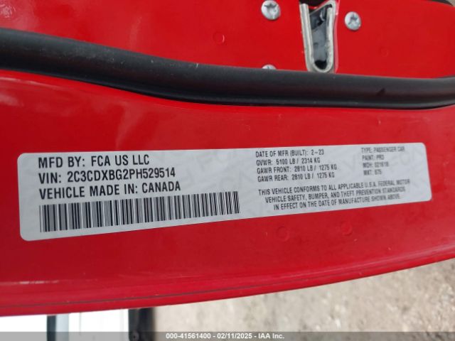 2C3CDXBG2PH529514 Dodge Charger Sxt