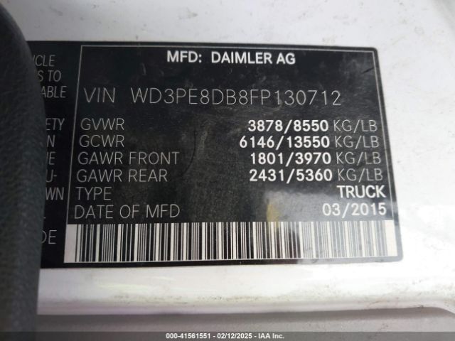 WD3PE8DB8FP130712 Mercedes-Benz Sprinter 2500 High Roof