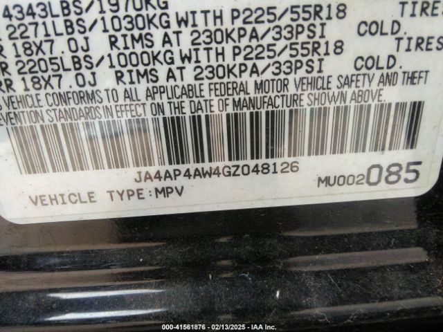 JA4AP4AW4GZ048126 Mitsubishi Outlander Sport 2.4 Gt