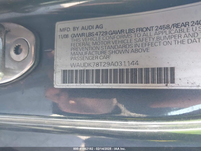 2009 AUDI A5 WAUDK78T29A031144 Photo 8