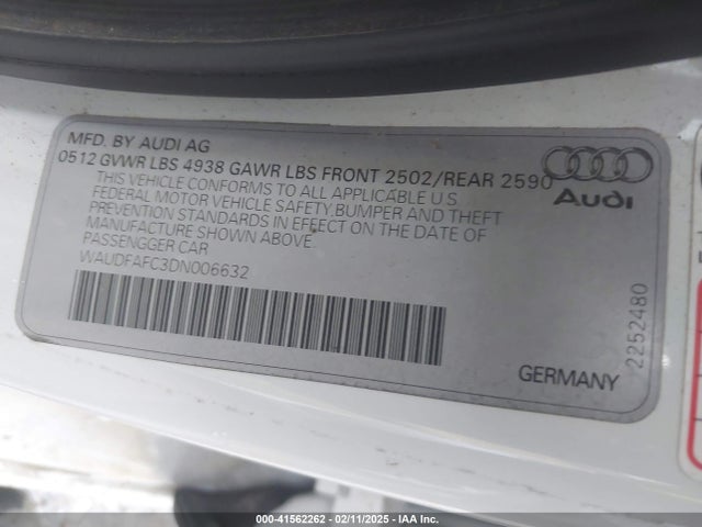 2013 AUDI A6 WAUDFAFC3DN006632 Photo 8