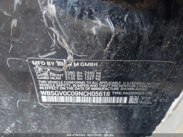 2022 BMW M8 GRAN COUPE WBSGV0C09NCH05618 Photo 8