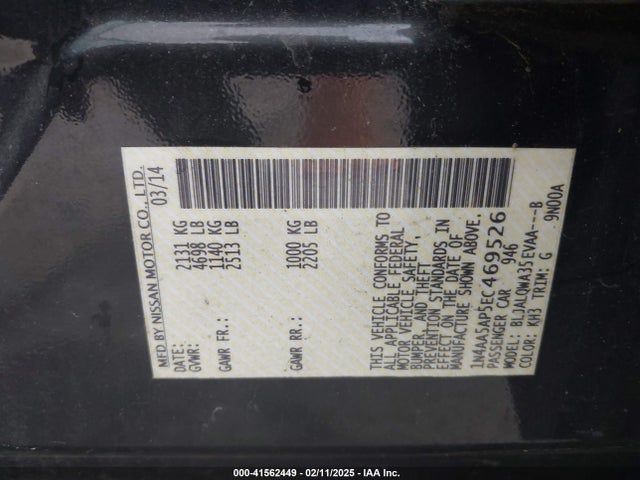 Nissan 2014 2014 1N4AA5AP5EC469526 Image 9