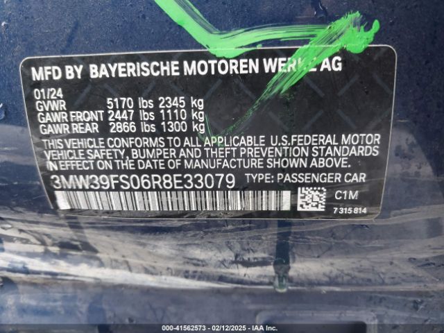 3MW39FS06R8E33079 BMW 3 Series 330e Xdrive