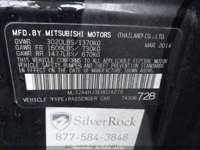 2014 MITSUBISHI MIRAGE ML32A4HJ3EH024279 Photo 8
