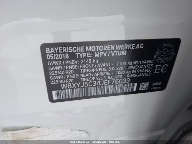 WBXYJ5C34JEF76039 BMW X2 Xdrive28i