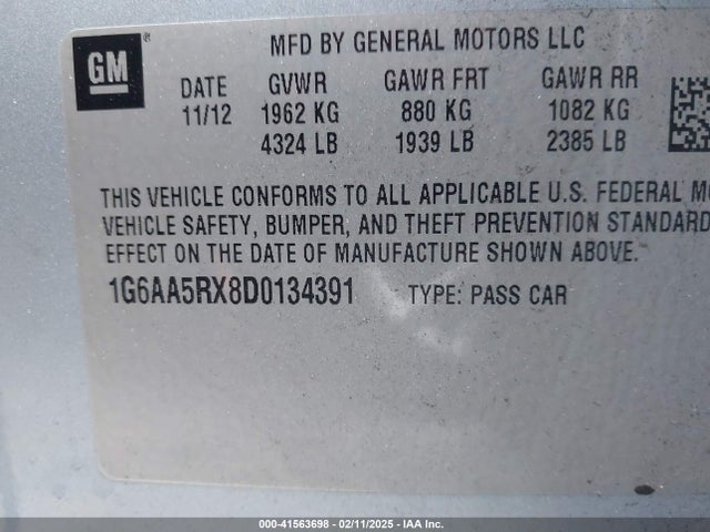 2013 CADILLAC ATS 1G6AA5RX8D0134391 Photo 8