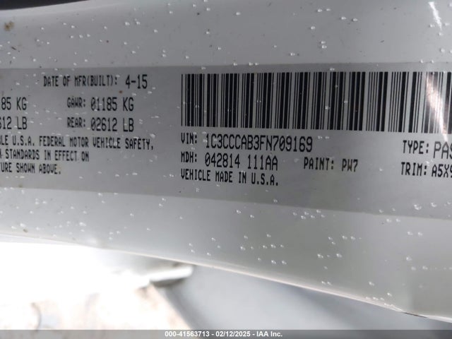 Chrysler 200 Limited 2015 1C3CCCAB3FN709169 Image 9