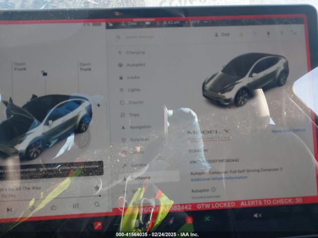 7SAYGDEF1NF382442 Tesla Model Y Performance Dual Motor All-wheel Drive