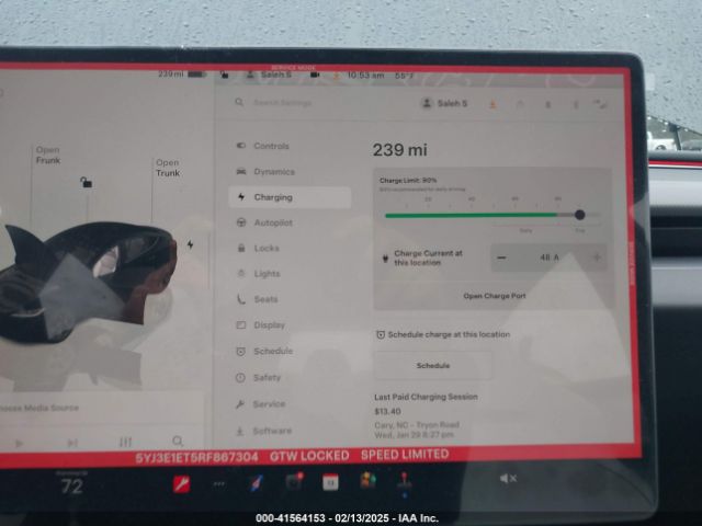 5YJ3E1ET5RF867304 Tesla Model 3 Performance All-wheel Drive