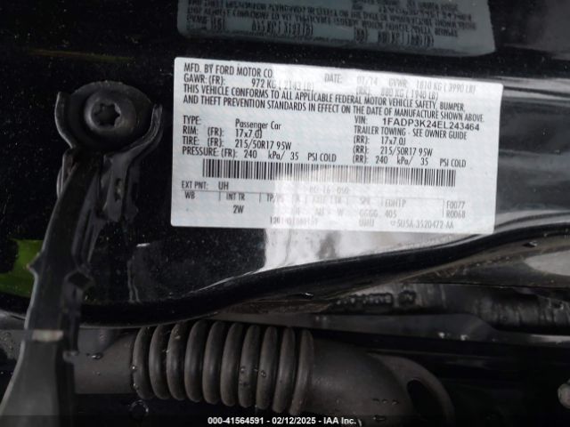 1FADP3K24EL243464 Ford FOCUS SE