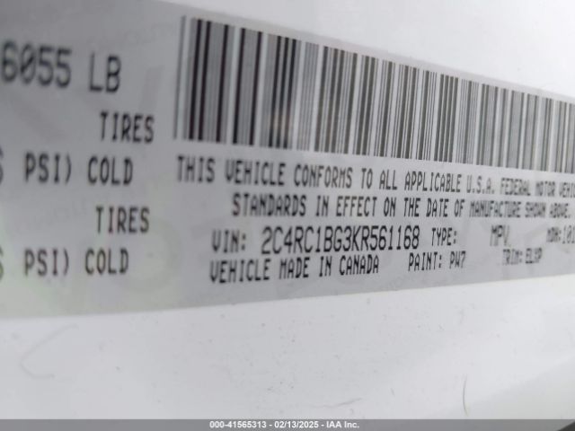 2019 CHRYSLER PACIFICA 2C4RC1BG3KR561168 Photo 8