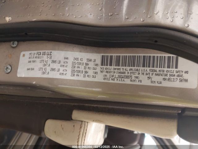 1C4PJLJS6GW338975 Jeep Cherokee Overland