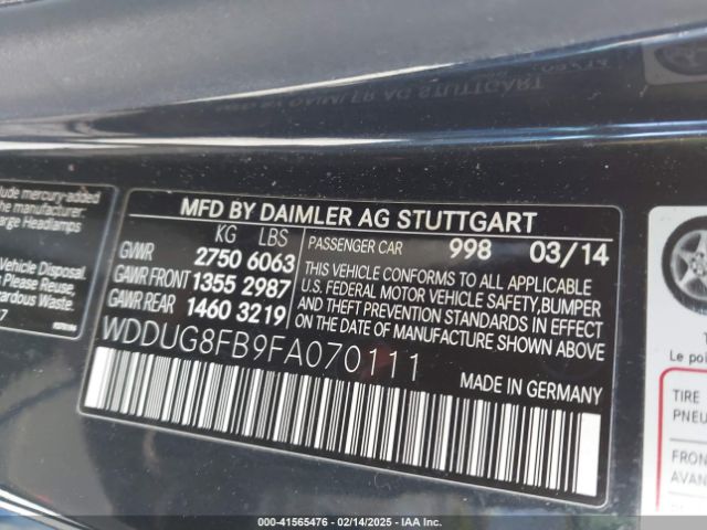 WDDUG8FB9FA070111 Mercedes-Benz 2015