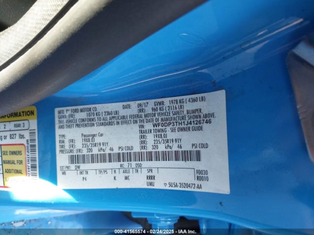 WF0DP3TH1J4126746 Ford FOCUS RS