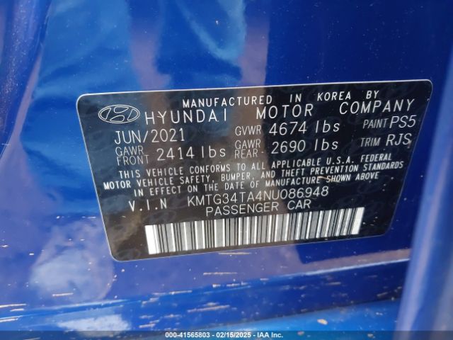 KMTG34TA4NU086948 Genesis G70 2.0t Rwd