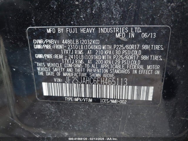 Subaru Forester 2.5i Limited 2014 JF2SJAHC6EH465113 Image 9