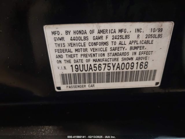 2000 ACURA TL 19UUA5675YA009168 Photo 8