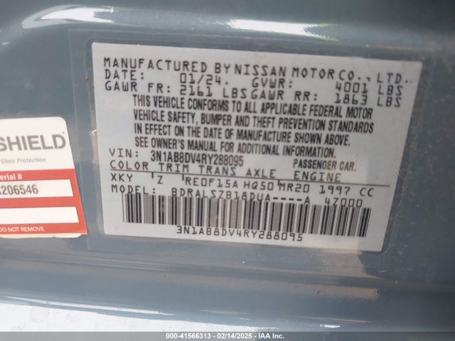 Nissan Sentra Sr Xtronic Cvt 2024 3N1AB8DV4RY288095 Image 9