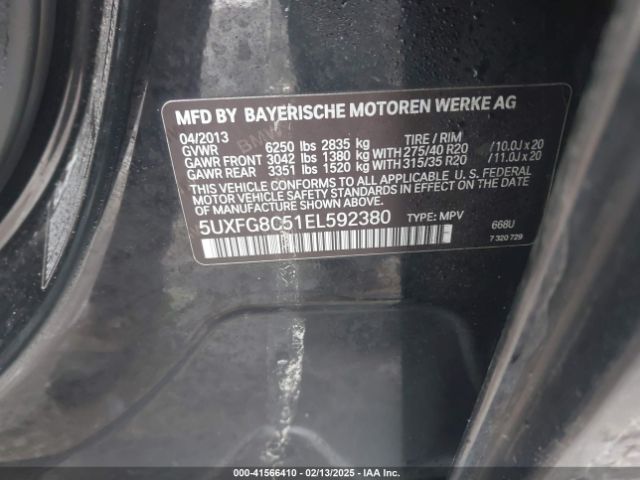 5UXFG8C51EL592380 BMW X6 Xdrive50i