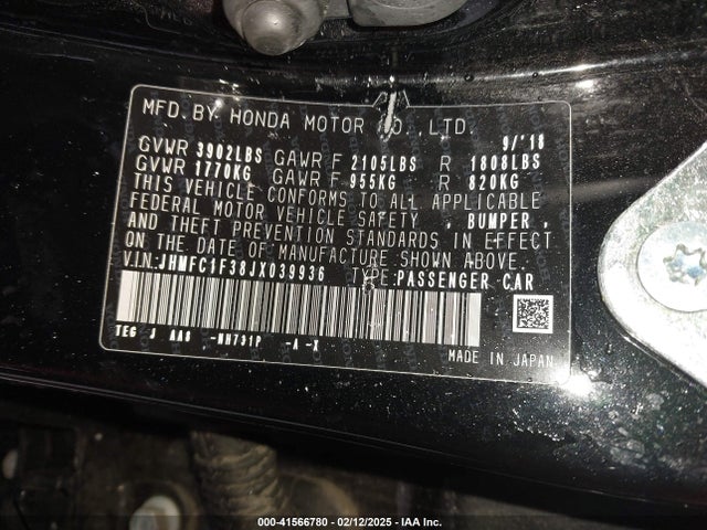 Honda Civic Ex-t 2018 JHMFC1F38JX039936 Image 9