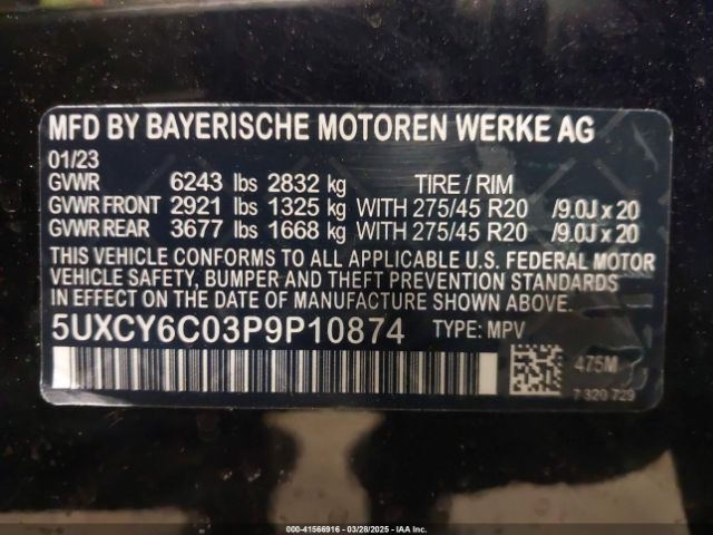 2021 BMW X6 5UXCY6C07M9E51305 Photo 8