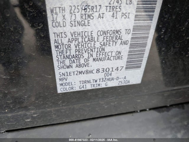 5N1ET2MV8HC830147 Nissan Rogue Hybrid Sv