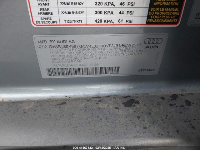 2013 AUDI A3 WAUKJAFM8DA023691 Photo 8
