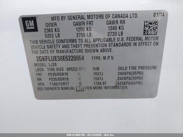 2GKFLUE38E6229864 GMC Terrain Denali
