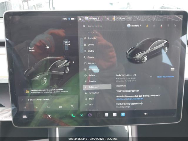 5YJ3E1EB3JF090567 Tesla Model 3 Long Range/performance