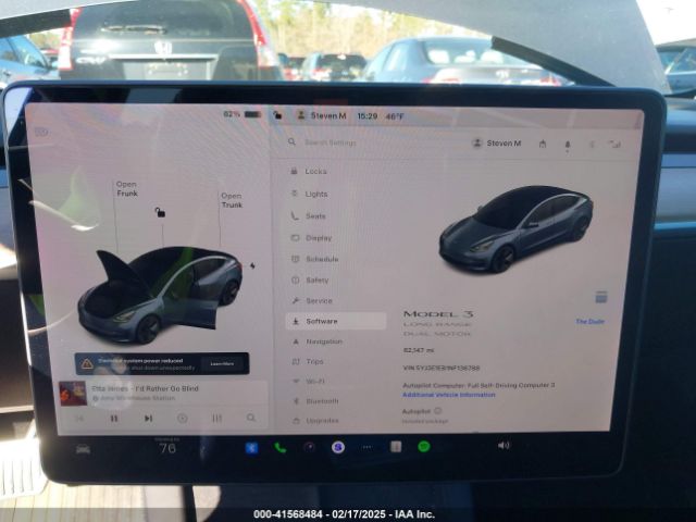 5YJ3E1EB1NF136788 Tesla Model 3 Long Range Dual Motor All-wheel Drive