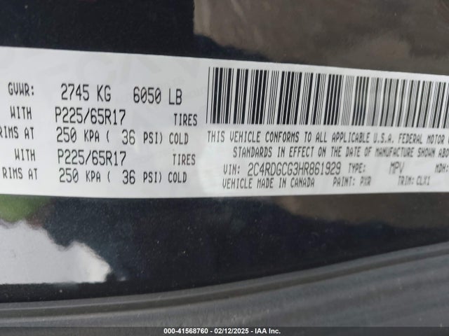 Dodge Grand Caravan Sxt 2017 2C4RDGCG3HR861929 Image 9