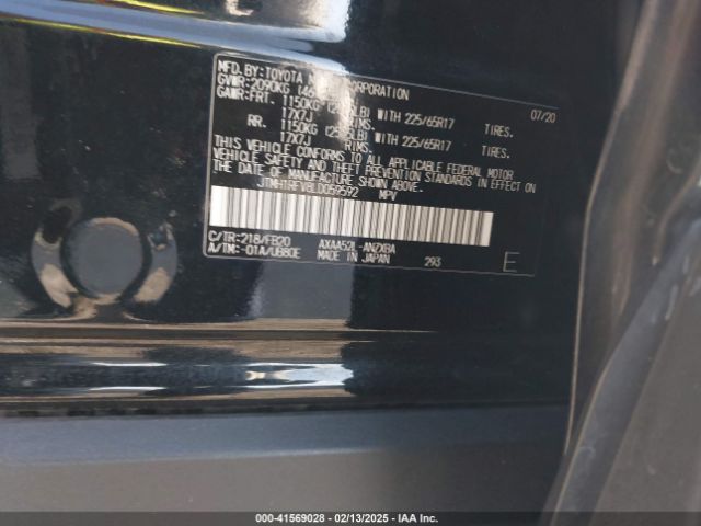 JTMH1RFV8LD059592 Toyota RAV4 LE