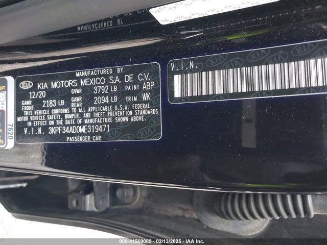 KIA Forte Gt-line 2021 3KPF34AD0ME319471 Image 9
