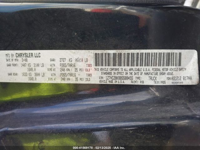 2008 MITSUBISHI RAIDER 1Z7HC28K88S588455 Photo 8