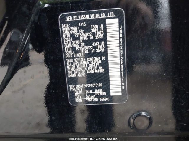 JN8AZ2NF2F9573199 Infiniti QX80